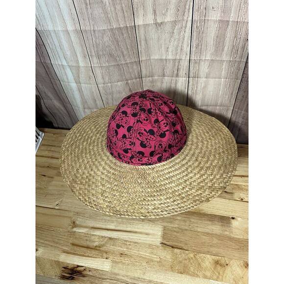 Vintage Minnie Mouse Disney Straw Summer Hat - Picture 2 of 7